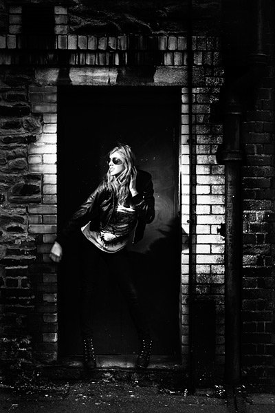 A slash of flash was used for this punchy portrait of Johanna. I’m loving her boots and shades.