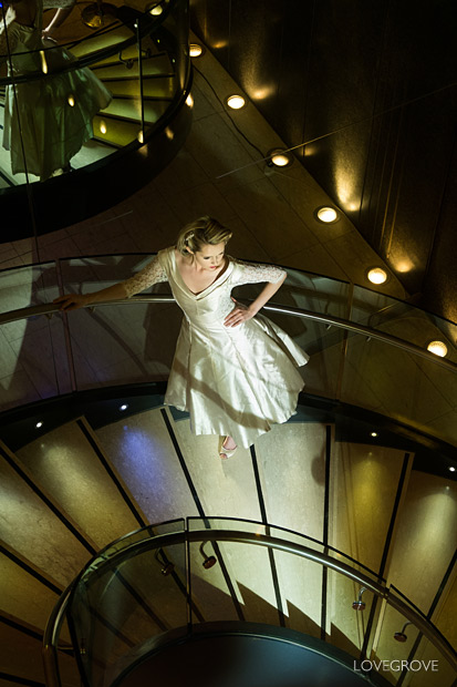 27. The Manchester Hilton has a fabulous staircase that comes alive after dark.
