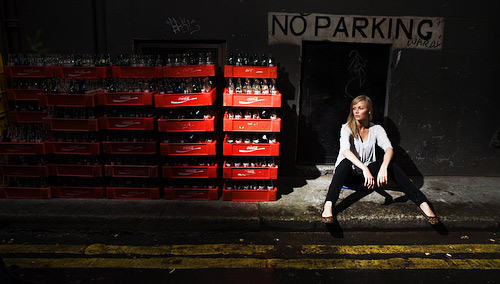 I was expecting Guiness kegs but was faced with Coke bottles. A slash of flash from my 580EX2 coupled with a two stop cut in the ambient exposure.