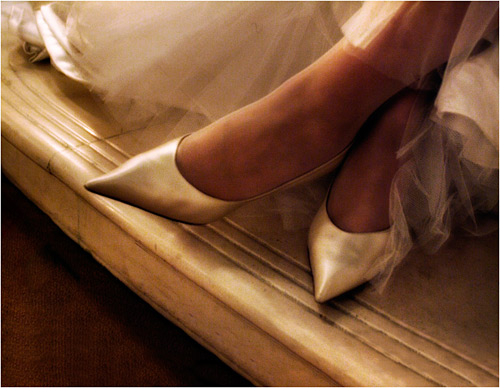 Another of my favourite digital images is this non digital looking picture of wedding shoes. I used a monopod with my Fuji S2 set to 1/3rd second.