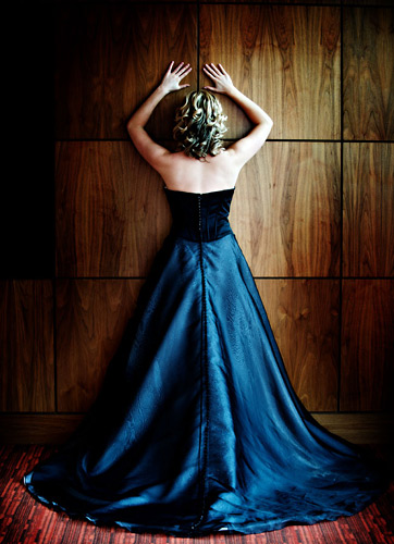 Never forget to shoot the back of the dress. Simple vignetting in Photoshop has added to the focus of attention.