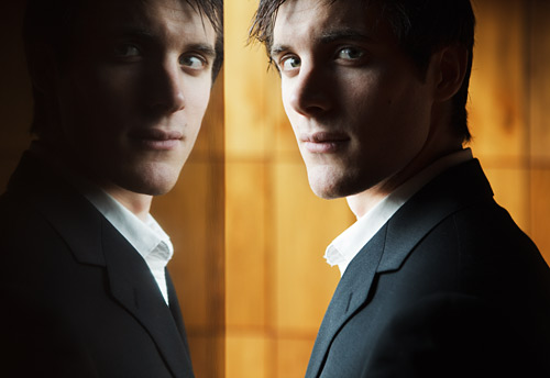 I used a reflection too for this shot of Ashley.