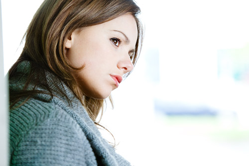 We took cover under a covered drive through between two buildings.