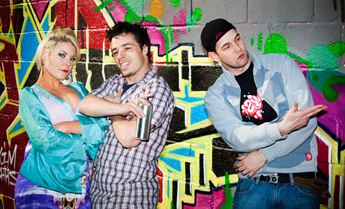 The last shot of the day was with a couple of artists we stumbled upon.