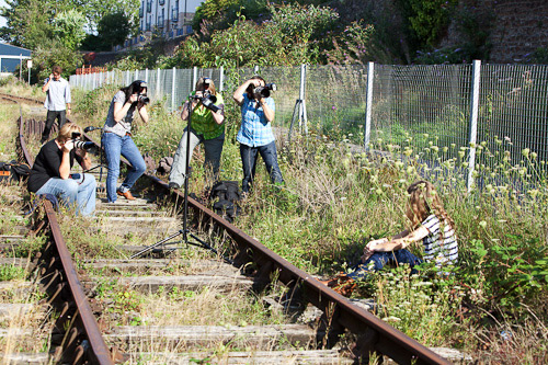 Here are my delegates shooting into the sun using Speedlites or ST-E2 as master controllers.
