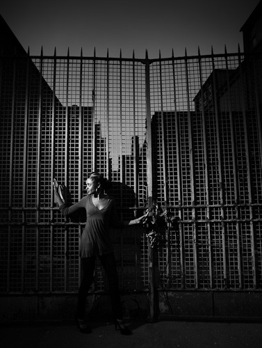 10 meters down the road were these gates