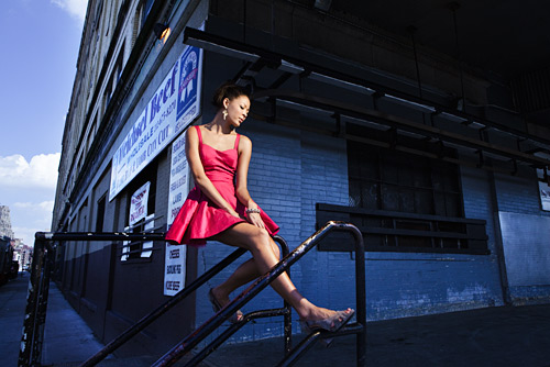 This shot is taken with a single Speedlight fitted with a full orange gel. The white balance was set at 3200 Kelvin (tungsten setting).