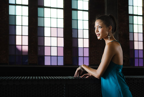 Another natural light shot showing two point lighting. The light here is very soft, created by large virtual softboxes.