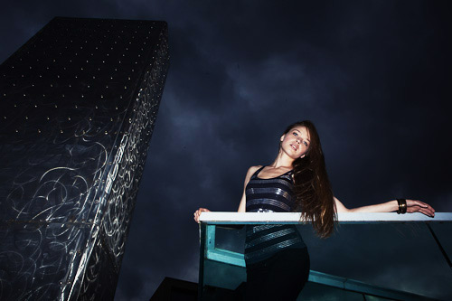 On camera flash was used for this shot too. f/16
