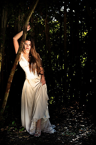 Chris used his large reflector to light this shot too.