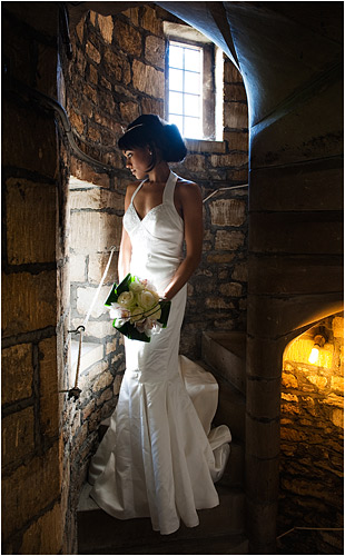 Meanwhile Julie was shooting on the spiral staircase using natural light.