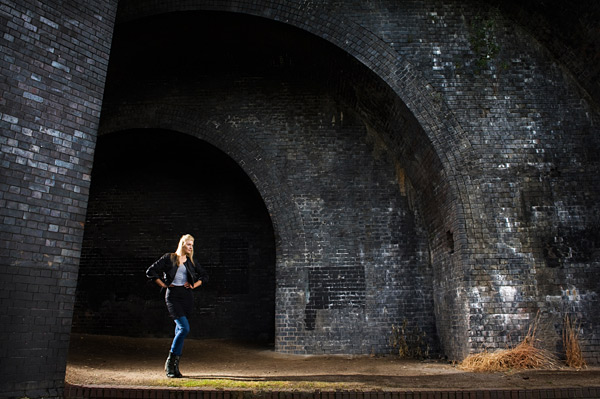 Figure in the landscape shots sell as bigger prints. 10% of the frame is as small as I go with my subject. This shot was taken on a Nikon D700 with a couple of Nikon Speedlights during the filming of my latest DVD, Speedlight Mastery.
