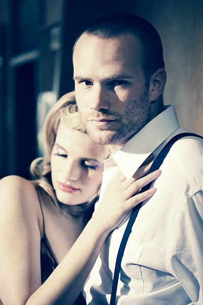 The triangle of light on Jay's cheek is a classic lighting style of film and television.