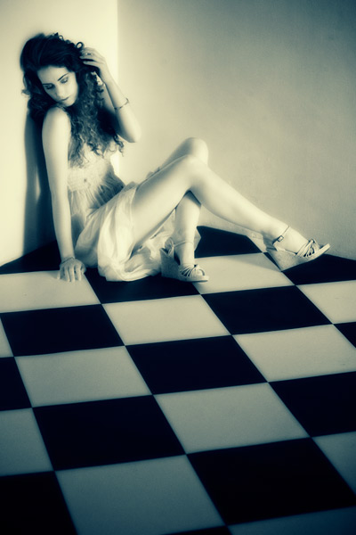 infrared_portrait_5 Marko chose to use a different post production look for this frame lit entirely by daylight coming through an open door.
