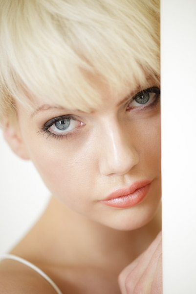 19. Another simple high key close up of Katy.