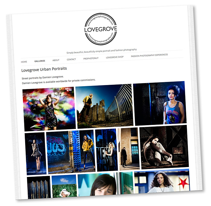 Lovegrove Urban Portraits gallery now live ~ 120 pictures