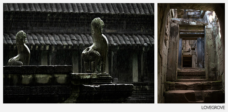 07. The temples can be enjoyed whatever the weather. The colours are rich and intense in the warm rain.