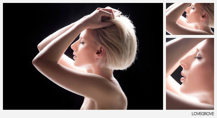 03. A single light was used here to create this ethereal look.