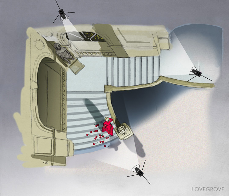 13. This is the lighting plot for the shot below.