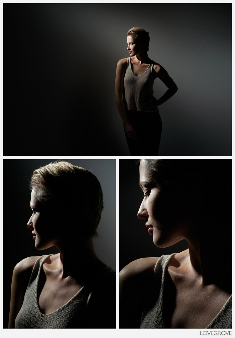 03. Working with curves and design I kept shooting with the single spot of light.