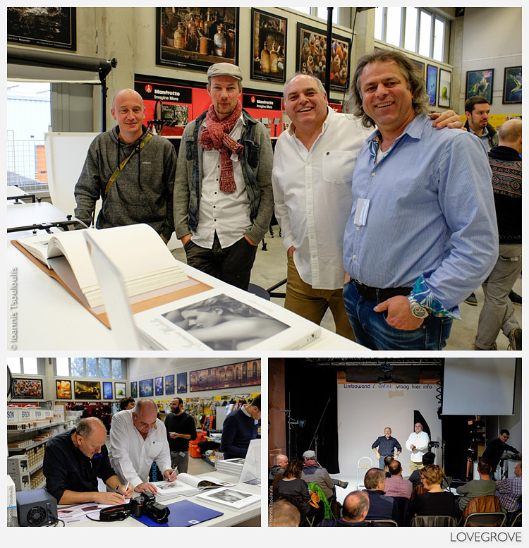 22. Top: An all star studdied audience included Tom Museuee, Piet Van De Hind and Ioaniss