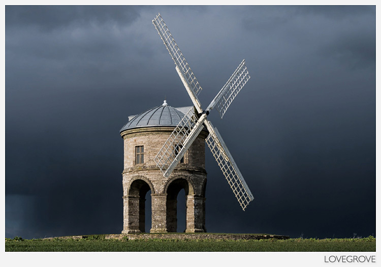 Chesterton Mill in dramatic light.
