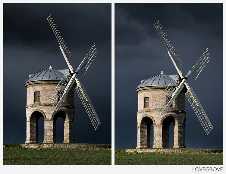06. While I was waiting for the perfect moment I captured some variations of cloud formations as the storm bared down on us. Using the 50-140mm zoom it was easy to change the framing and aspect while isolating the mill against the distant storm.