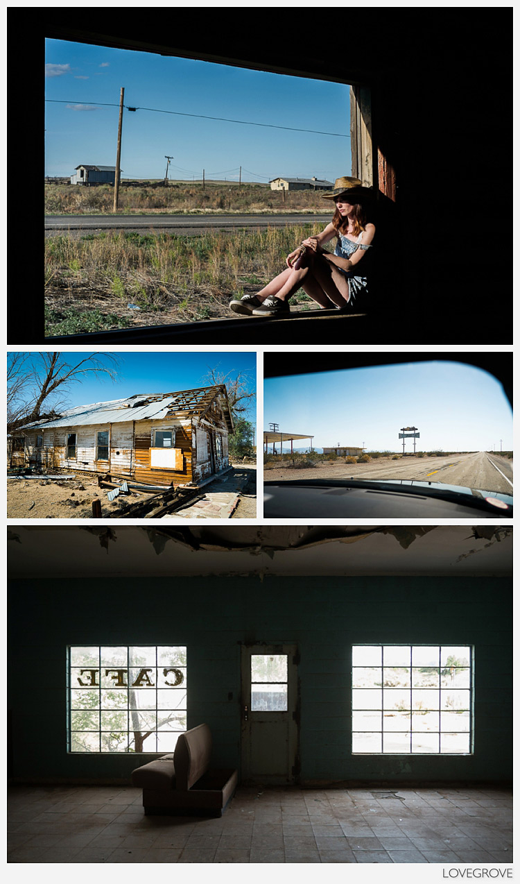 Shacks and abandoned frontiers on route 66