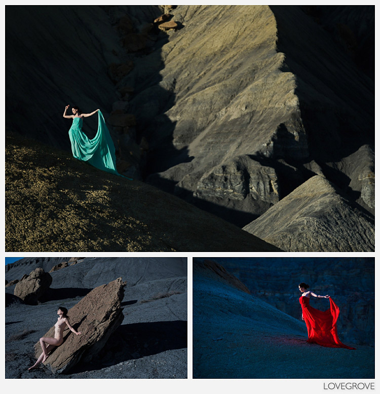 figure in the landscape shots