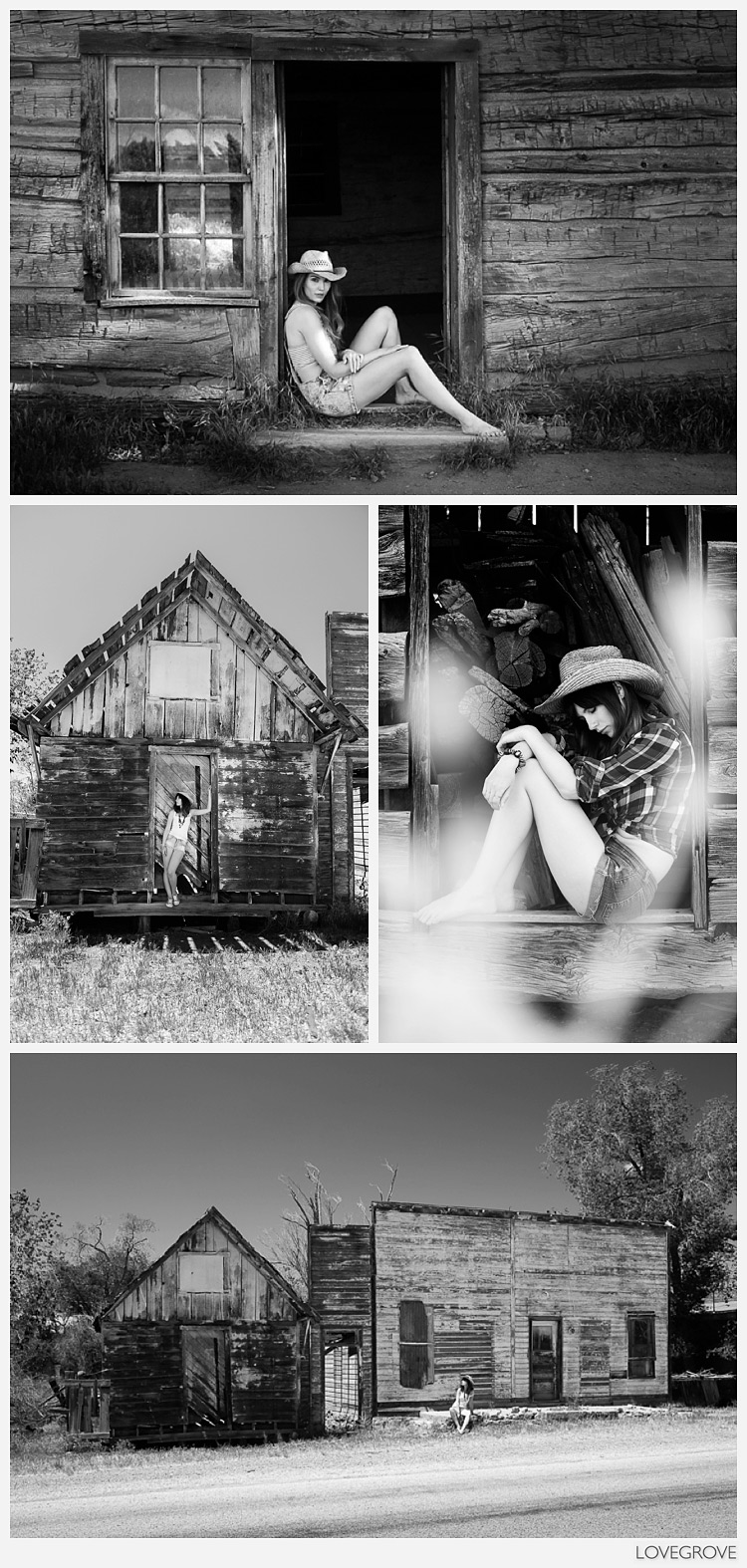 black and white photographs taken on the road