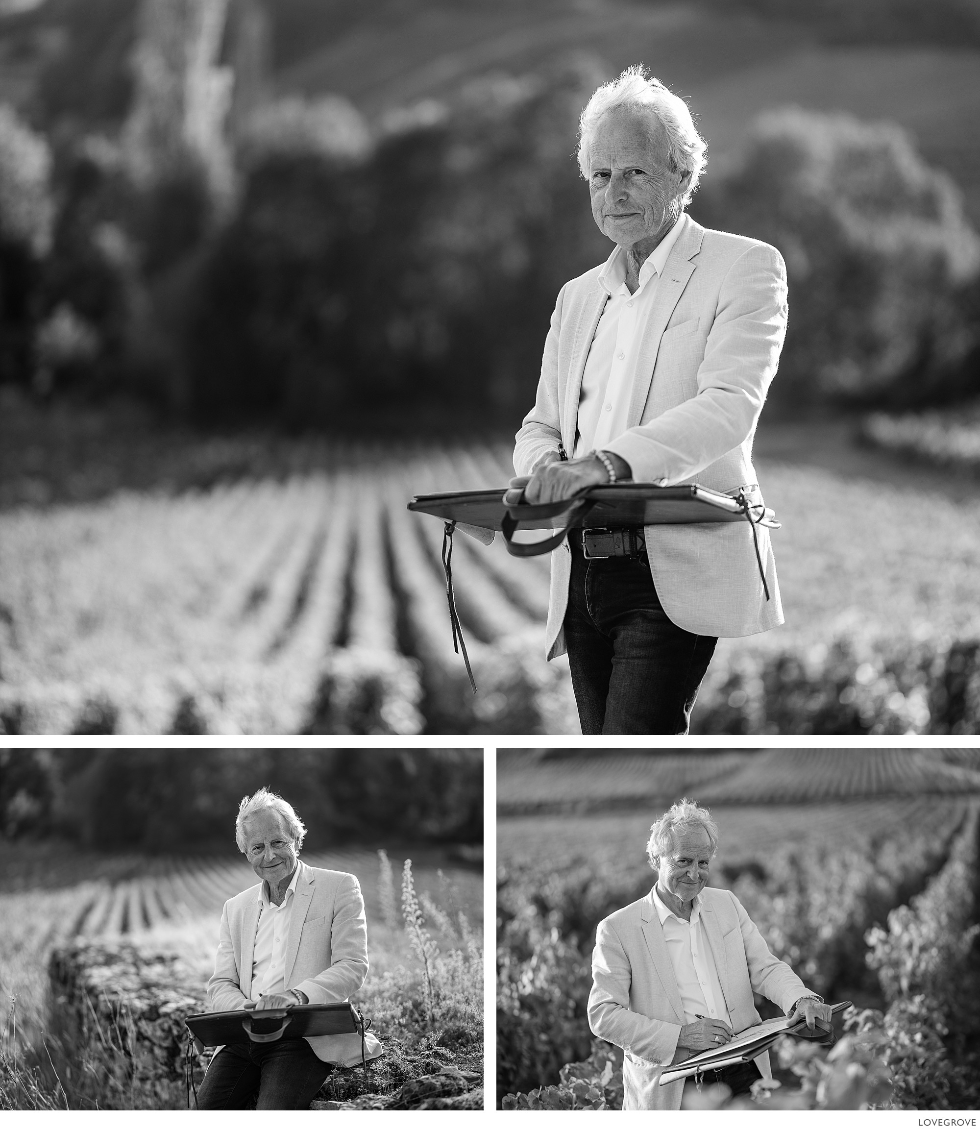 Jean-Claude Bligny in black and white
